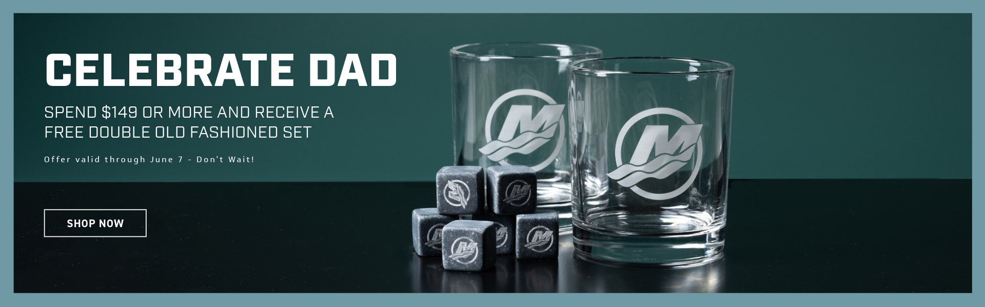Celebrate Dad Spend $149 Or More and Receive a Free Double Old Fashioned Set